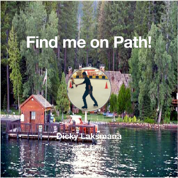 Dicky_Lucks's tweet photo. I've shared 185 memories with my friends on #Path - see them now at http://t.co/RA6UCRbDPq! #thepersonalnetwork http://t.co/XkNZibWCz2