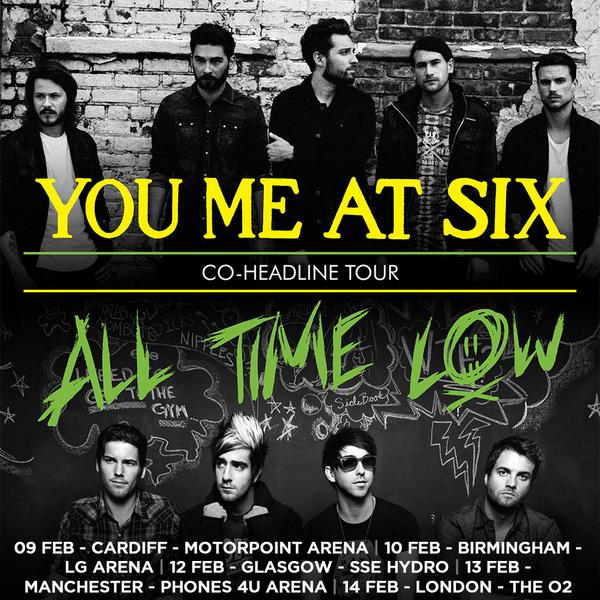 AllTimeLow's tweet photo. Still a few months out, but we can't wait for our UK co-headline tour w/ @youmeatsix! Tickets: http://t.co/NBlr1NZYn3 http://t.co/053KzrtZc9