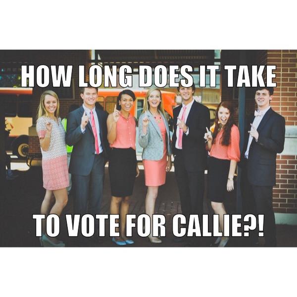 CallieforMissHC's tweet photo. One second is all it takes! AU access ➡️ campus life ➡️ VOTE CALLIE HENLEY WOOOO http://t.co/tEDahOsepH
