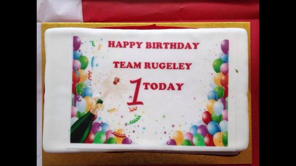 There's nothing like a bit if cake to celebrate a 1st Birthday!! #enjoy #12mthsago