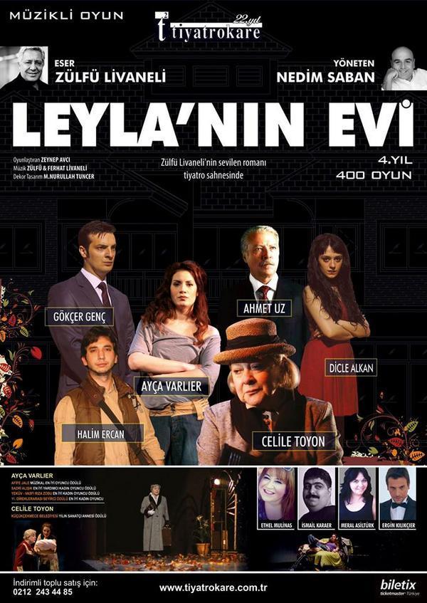 <a href="/LivaneliZulfu/">Ömer Zülfü Livaneli</a> nin yazdığı <a href="/nedimsaban/">nedim saban</a> ın yönettiği 'LEYLA'NIN EVİ'oyunu yarın 20.30'da Kadıköy Halk Eğitim'de.