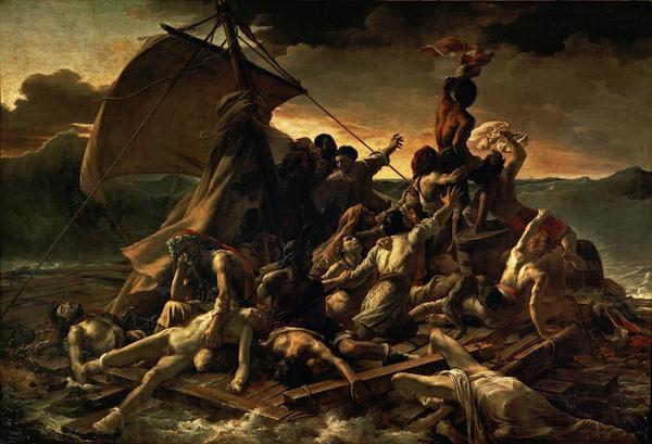 institutoiart's tweet photo. "La balsa de la Medusa" (1819, Museo del Louvre) es la #ObraMaestra más conocida de Théodore Géricault http://t.co/cxZeUdzXr8