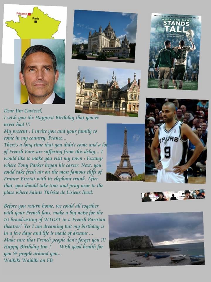 HAPPY BIRTHDAY JIM CAVIEZEL FROM       