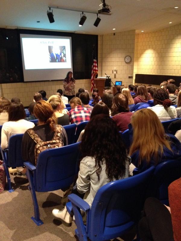 nlaneahs's tweet image. @hlthiskrieger introducing our guest speaker #ClayPell #bluepridelives