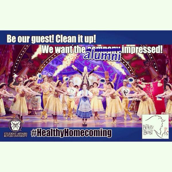 LevesterJohnson's tweet image. @butleralumni - Be Our Guest! @butleru students are ready to welcome you for #BUHomecoming2014