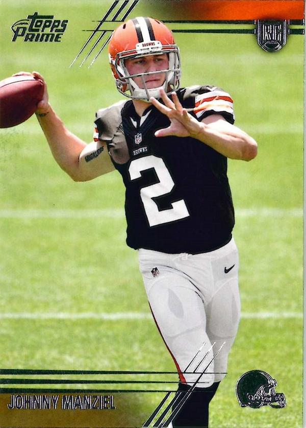 ToppsFB's tweet image. #ToppsPrime is in stores today! Will you pull either of these @JManziel2 cards?!