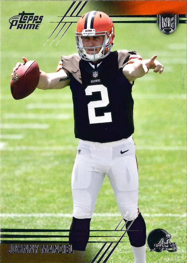 ToppsFB's tweet image. #ToppsPrime is in stores today! Will you pull either of these @JManziel2 cards?!