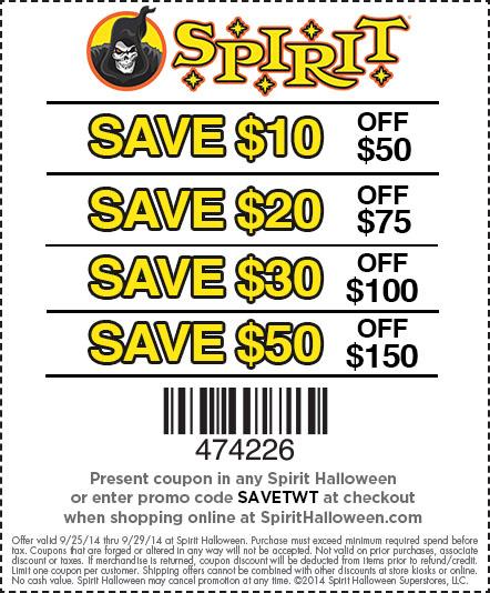 Spirit Halloween on Twitter: &quot;Monstrous savings! http://t.co/AsM4fIWmPu