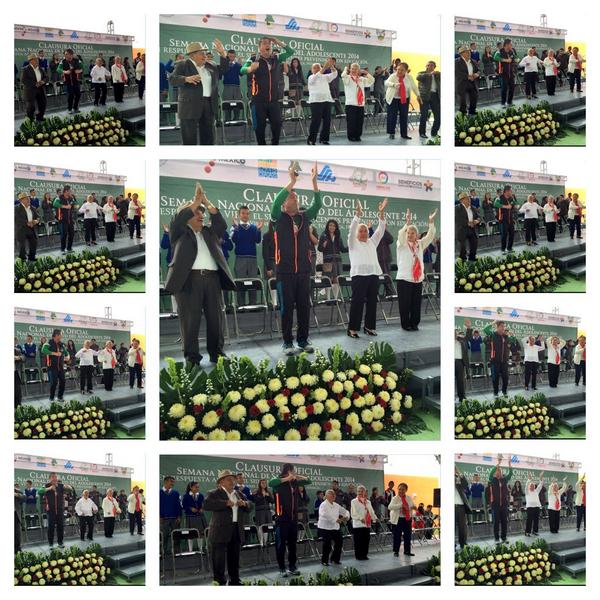 Salud_Hidalgo's tweet image. Adultos mayores participan en "Activación Física" en Clausura de la "Semana Nacional de Salud del Adolescente"