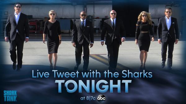 GMA's tweet image. Live-tweet with the Sharks TONIGHT at 8|7c on ABC! #SharkTank
