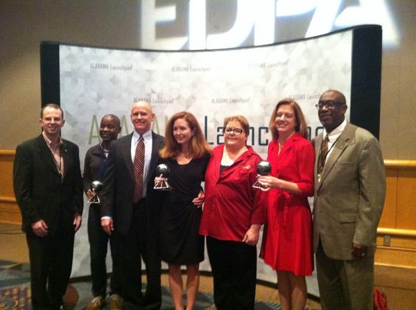 Birmingham <a href="/AlaLaunchpad/">Alabama Launchpad</a> winners and their <a href="/BHMBizAlliance/">Birmingham Business Alliance</a> team!