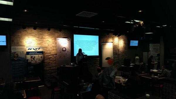 icbts's tweet photo. Mandy Woodland talking about life without spam. @BSIdesStJohns #BSidesStJohns http://t.co/djMiMaxbS6