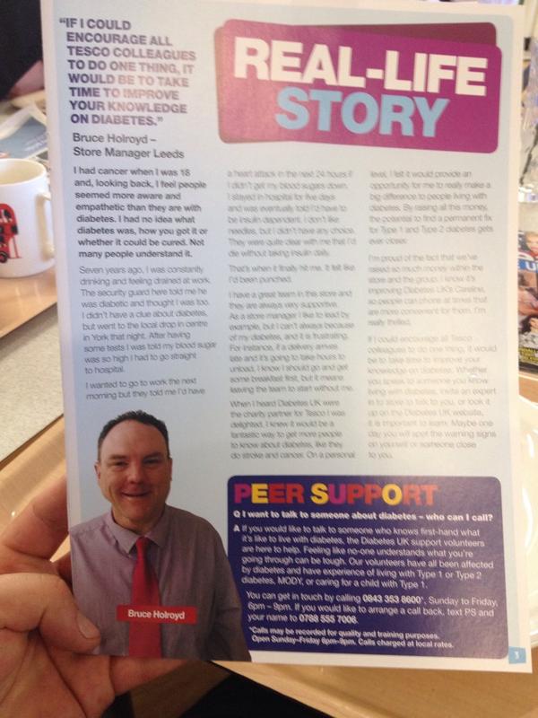 Great to see a familiar face in the diabetic magazine at lunch today #notabadreadeither