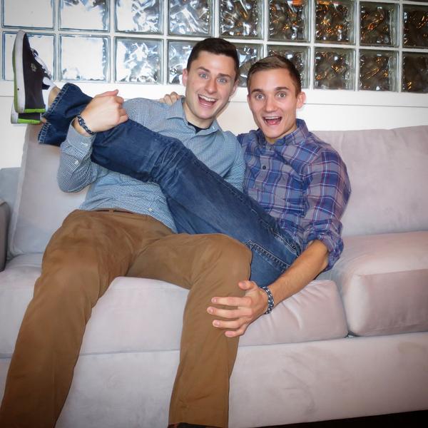 mallow610's tweet photo. We got our first sofa together! Thanks @apt2b! #CuddleCouch http://t.co/VHNb5PtqX4 http://t.co/4A9F4XDnIy