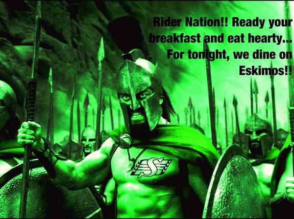bradgonefishing's tweet photo. Eskies, you should not taunt Ridernation...prepare to be destroyed by @JohnChicksBeard #BeastMode http://t.co/yVesGF7rBR
