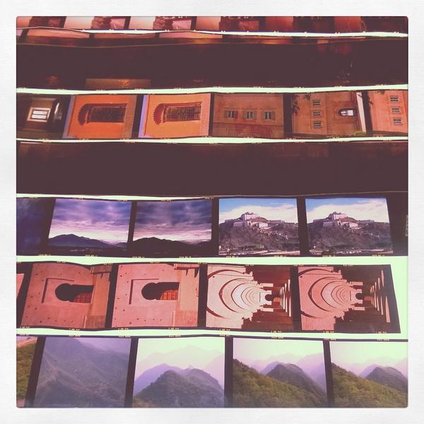 GrandImageKate's tweet image. Taking it back Old School with actual #film #lighttables #greasepencils