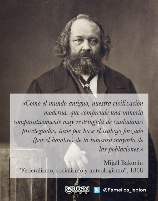 Famelica_legion's tweet photo. «...ciudadanos privilegiados...» Mijaíl Bakunin ( 1814 - 1876) http://t.co/jOgvx2x94t
