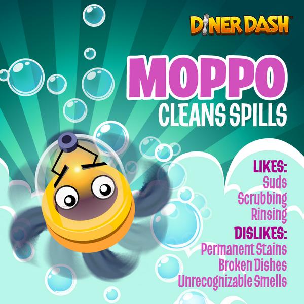 PlayFirst_Flo's tweet photo. FIIIINALLLY got some help around here! Never thought I'd be so in love with a mop. <3 U Moppo! #ImFloReal http://t.co/W6CRuSNjcW