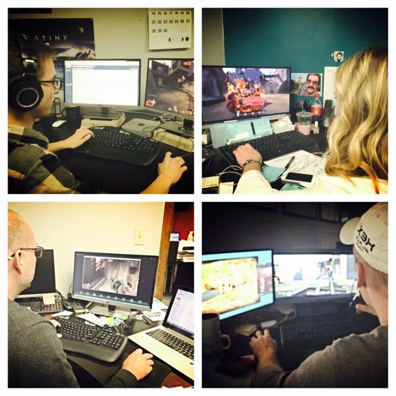 OpenArcNet's tweet photo. Action shots from our #OfficeLANParty. Well, "action" shots. #pewpewpew http://t.co/uGzj6Y0mM5