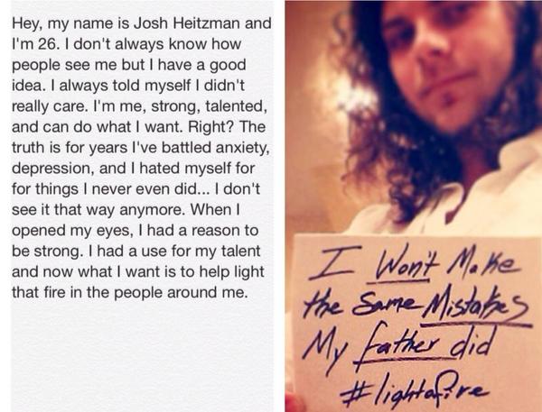 SheIsWe's tweet image. Everyday I'll be posting a story until the video is out. Meet Josh everyone. #LightAFire #SoMuchCourage