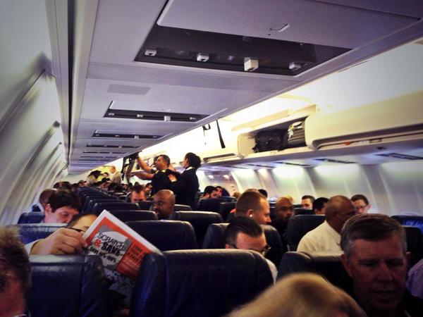 transcendwebs's tweet image. RT @ChristieBuono: My very first @BCLions Operation Orange trip and it's a full house! #CalgaryBound #CFL