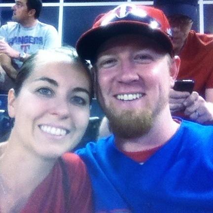 JRValentine's tweet photo. #RangersDate we got engaged here two years ago thanks to @Dutch_Oven45! http://t.co/qaLA0bPDKS