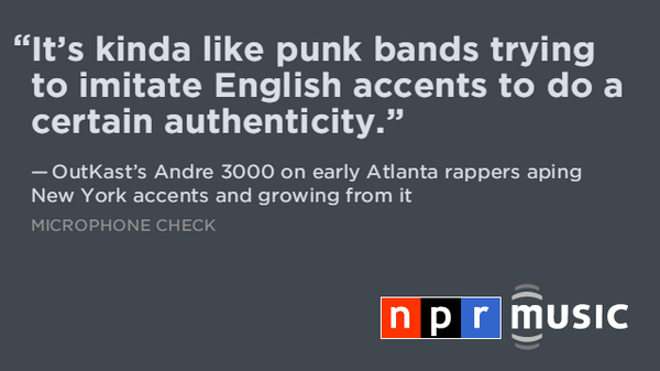 As <a href="/Outkast/">Outkast</a> returns home to Atlanta this weekend, here's Andre 3000 on the duo's early style. n.pr/1vloUrQ