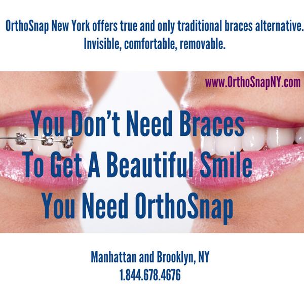 orthosnapny's tweet photo. Don’t change your lifestyle. Change your life.
#Orthosnap #teethstraightening #withoutbraces #smiletoday http://t.co/xnhOpNMXEd