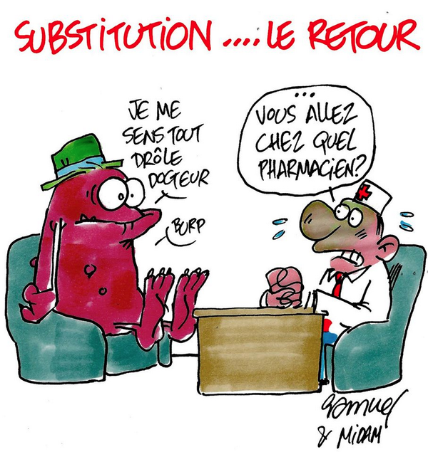 SemperGDL's tweet photo. Toute la problématique de la substitution est résumée dans ce cartoon de Samuel (Semper de septembre)... http://t.co/iYJkr4YPT6