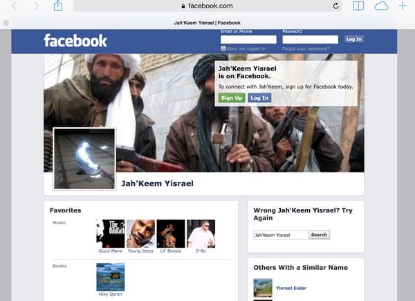 Alton Nolen Facebook page Jah'Keem Yisrael