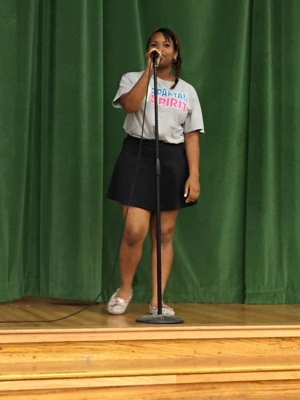 MSF10710's tweet photo. Kyla Phillips- First place @memgrizz poetry slam @SpartansWSHS. So talented! #LoveSparta http://t.co/QB0UJAhBMS