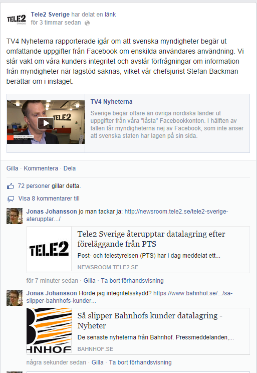 Berjatroll's tweet photo. @tele2sweden Ni värnar om integritet men Datalagrar ändå. @BahnhofAB Datalagrar EJ: http://t.co/yUNhRsNNk4 http://t.co/xK5qzT3Rlj