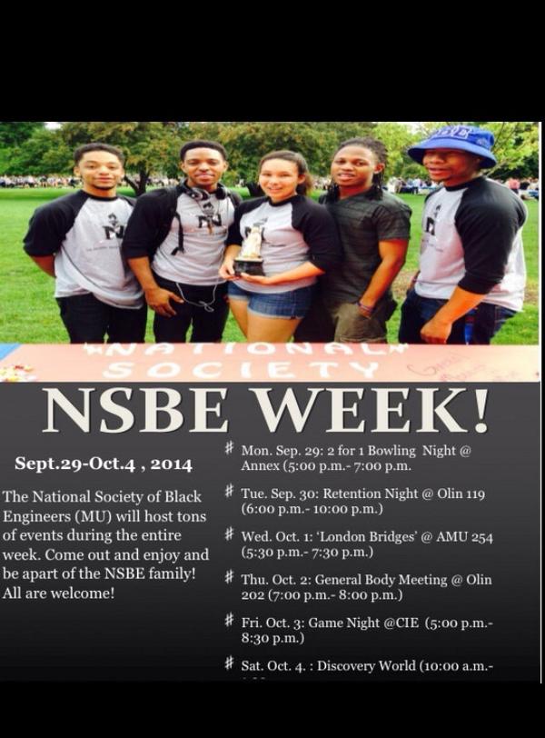 NSBE_MU's tweet photo. You don't want to miss it. Come out! #NSBE #NSBEWeek @MarquetteU http://t.co/35bUQ60yQ2