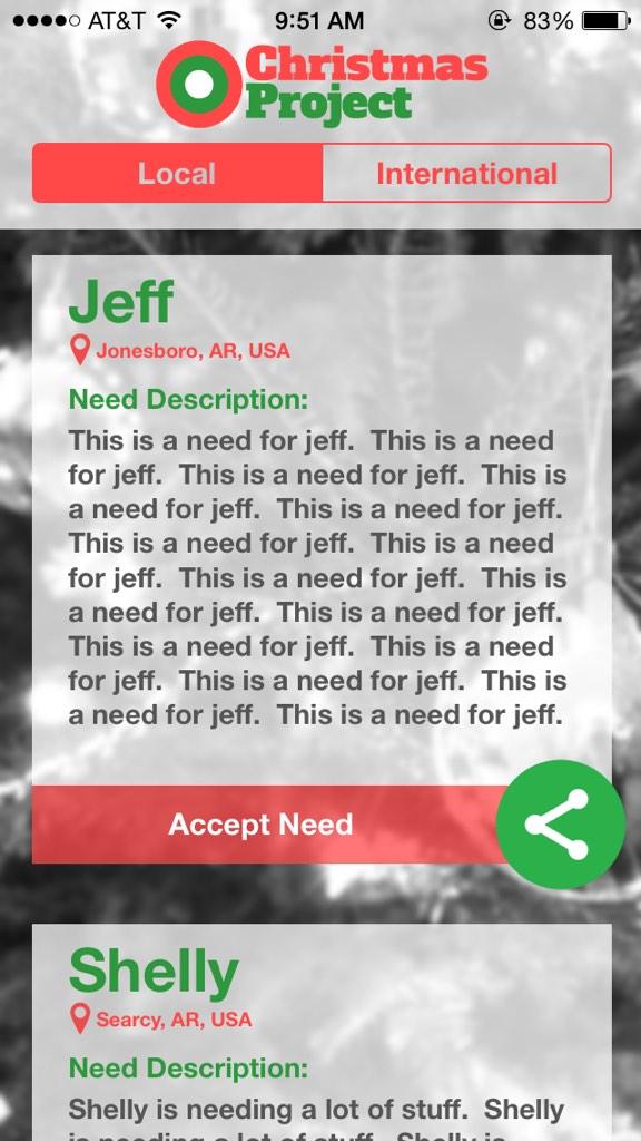 1511Project's tweet image. Super excited to be releasing an iPhone and Android app for our Christmas project. Help kids in need starting Nov 1!
