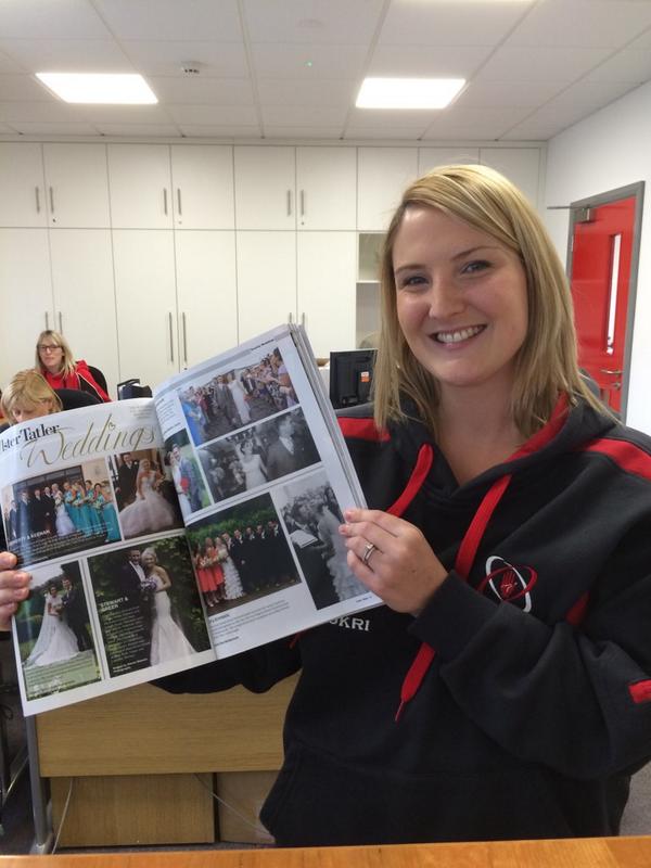 ulstertatlermag's tweet image. It was all #weddingchatter @UlsterRugby today with new #bride @SaraLouiseBusby featured! #societyweddings