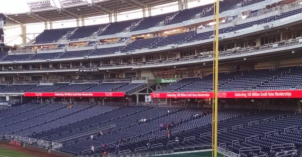 #100MM celebrated on Nat's Stadium ribbon!