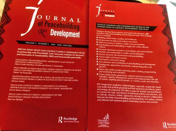 Great stuff arrives in #SnailMail. eg Eric Abitbol's <a href="/JournalPeaceDev/">Journal Peace & Dev</a> special #PCIA issue (his <a href="/irisyorku/">IRIS-York University</a> workshop)