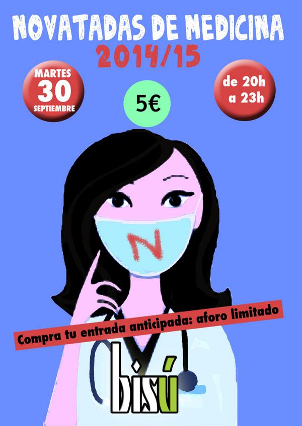 SANLUCAS2014MED's tweet photo. Seguimos en marcha!!!! Este martes 30 tenemos fiesta de medicina en Bisú a las 20:00, te la vas a perder? http://t.co/c63m9wqqE9