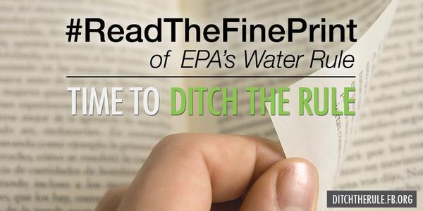 TomLatham's tweet photo. @EPA’s water rule is a problem for everyone.#ReadtheFinePrint #DitchtheRule  here's why: http://t.co/hKM8NlcQXS http://t.co/o1imlsn1Fq