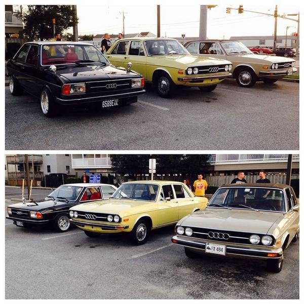 Escalante_go's tweet photo. Impromptu #vintage #audi meet at #h2oi #h2oi2014 #audifox #audi80 #audi100 http://t.co/M6k7pztfkY
