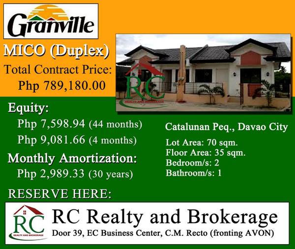rcrealtydavao's tweet photo. So far d best duplex unit I've seen.With a price less than 1M, U can own a house.Pay only P2,989/mo(30yrs-pagibig) http://t.co/L2Hbh29l79