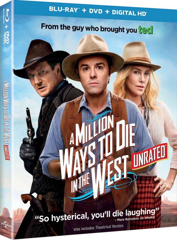 #AMillionWays (@amillionways) on Twitter photo Own #AMillionWays UNRATED starring <a href="/SethMacFarlane/">Seth MacFarlane</a> <a href="/CharlizeAfrica/">Charlize Theron</a> & Liam Neeson Oct. 7th > ushe.biz/MillionWays Own #AMillionWays UNRATED starring <a href="/SethMacFarlane/">Seth MacFarlane</a> <a href="/CharlizeAfrica/">Charlize Theron</a> & Liam Neeson Oct. 7th > ushe.biz/MillionWays