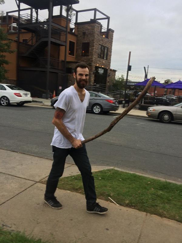 ShoutPack's tweet image. Big tall Jeremy shout king down the road.