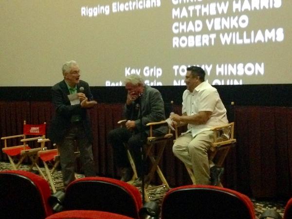 SDFilmFestival's tweet photo. #JeffreyLyons sharing a laugh with #TomBerenger and Mike Quintana during the @BadCountryMovie Q &amp; A. #sdff2014 http://t.co/uFm2cINWyn