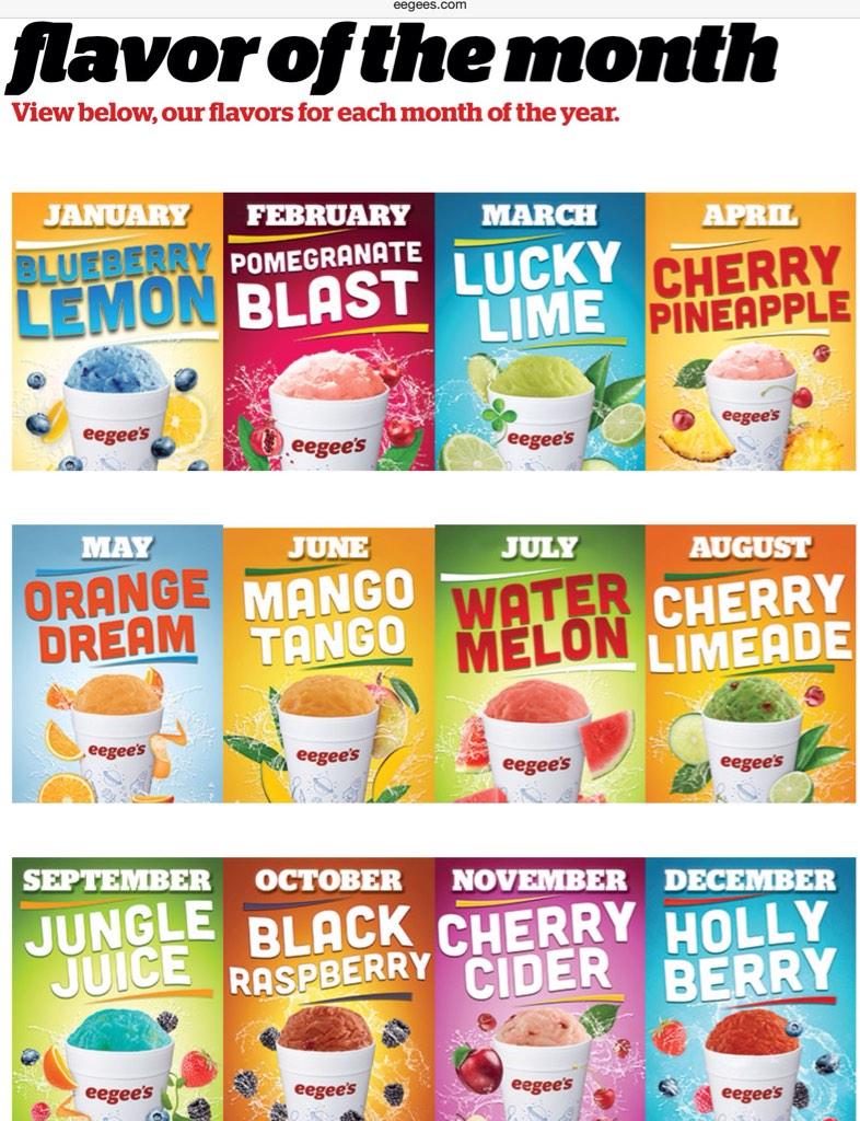 Eegees Menus