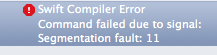 bobbypage's tweet photo. Did I just crash the Swift Compiler? http://t.co/WbNtrSbshn