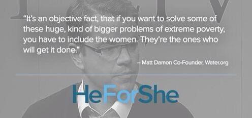 GoTomorrowww's tweet image. #MattDamon addressing gender equality for @UN_Women's #HeForShe initiative. Amen.