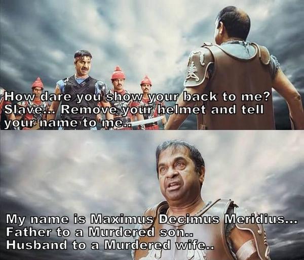 PawanKalyan Fan on Twitter: "Brahmanandam as Baddam Bhaskar...hilarious  stuff :D #1YearForIndustryHitAD http://t.co/qcOyIX8xXp"