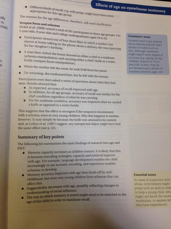 SexeysPsych's tweet image. 12D- some additional studies on age and EWT in place of Yarmey (1993)... #battleofthebooks #textbookerrors