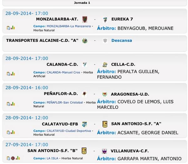 FutFemAragon's tweet photo. Partidos fin de semana Grupo 1 Liga Territorial. #FutFem http://t.co/FfSUJG2LlE